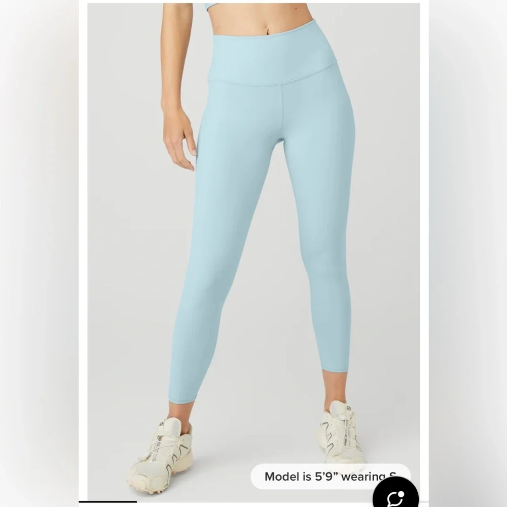 ALO Airbrush Light Blue High-Waisted Leggings